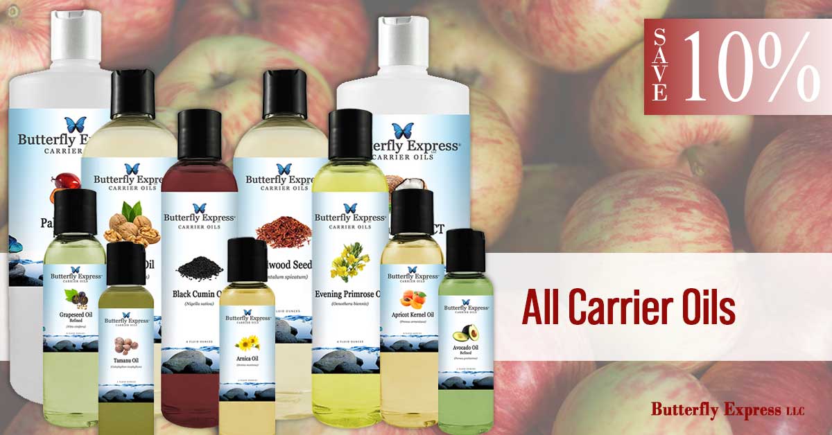 Save 10% on Carrier Oils