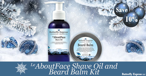 AboutFace Shave Oil and Beard Balm Kit