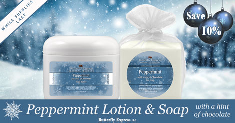 Save 10% on Peppermint Lotion and Soap