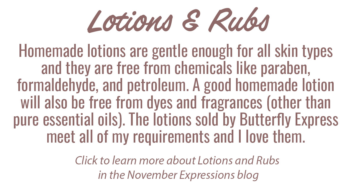 Lotions and Rubs Info