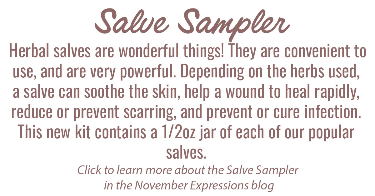 New Salve Sampler Kit Info