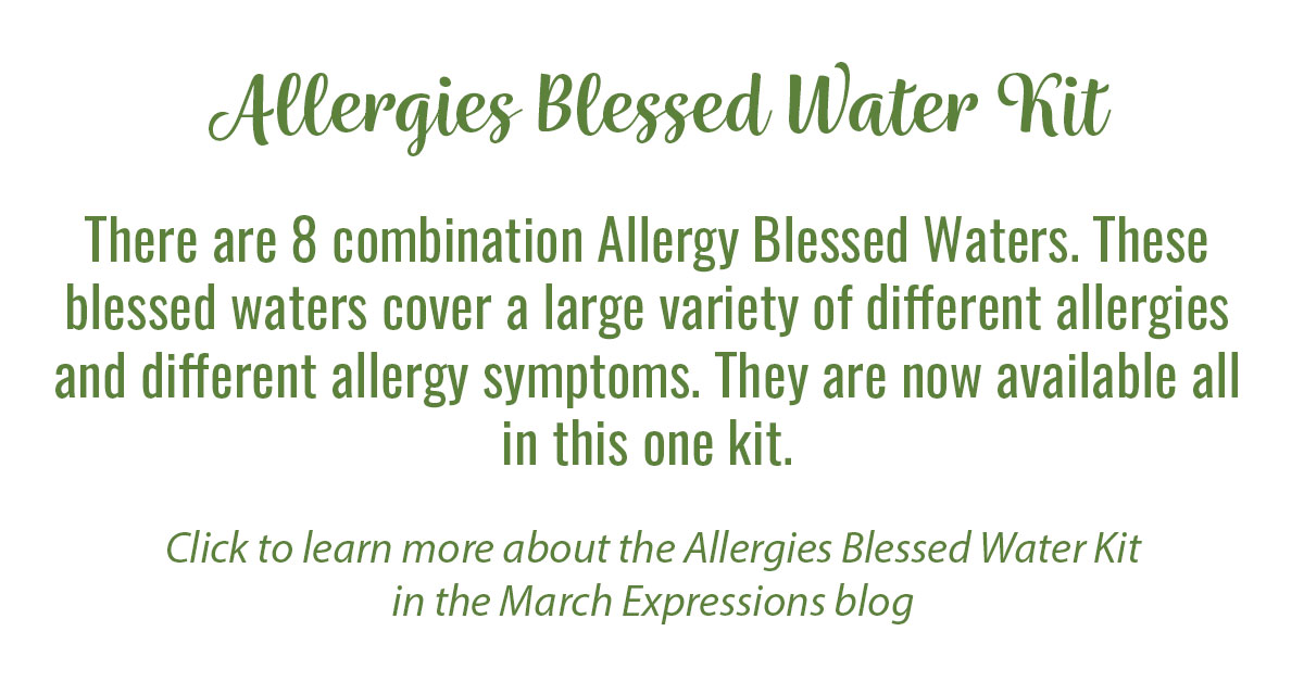 Allergy Blessed Water Kit Info