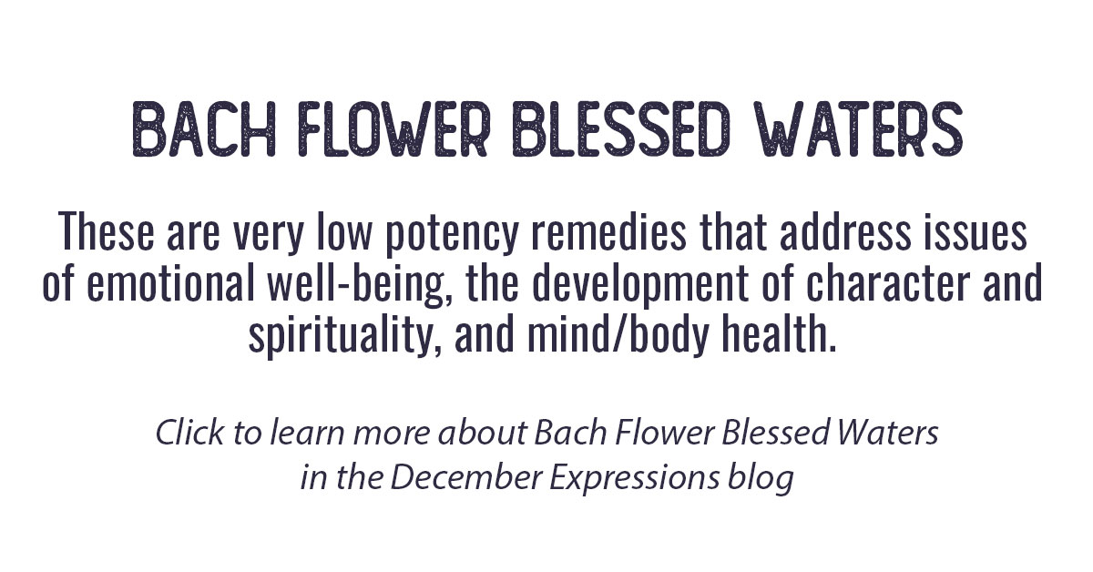 Bach Flowers Blessed Waters Info