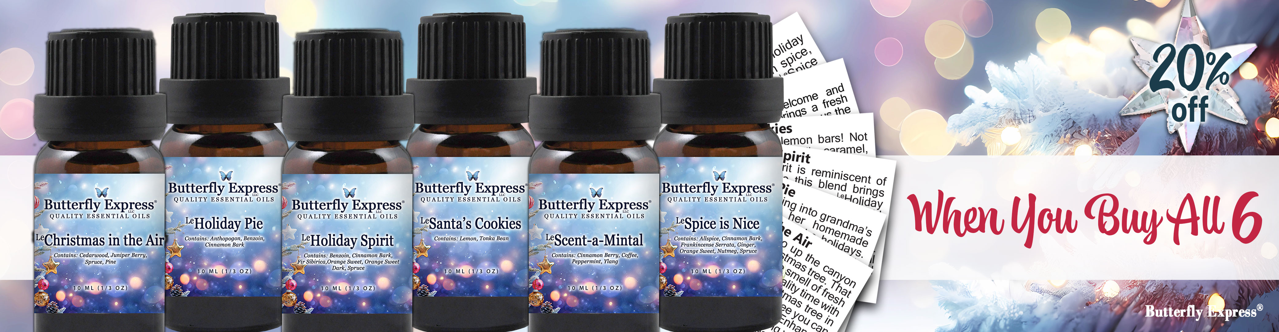 6 Oil Christmas Blends Special