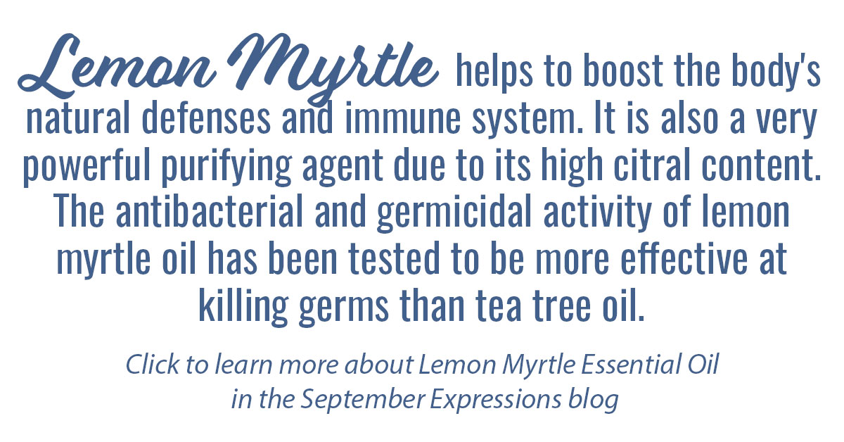 Lemon Myrtle Essential Oil Singles Info