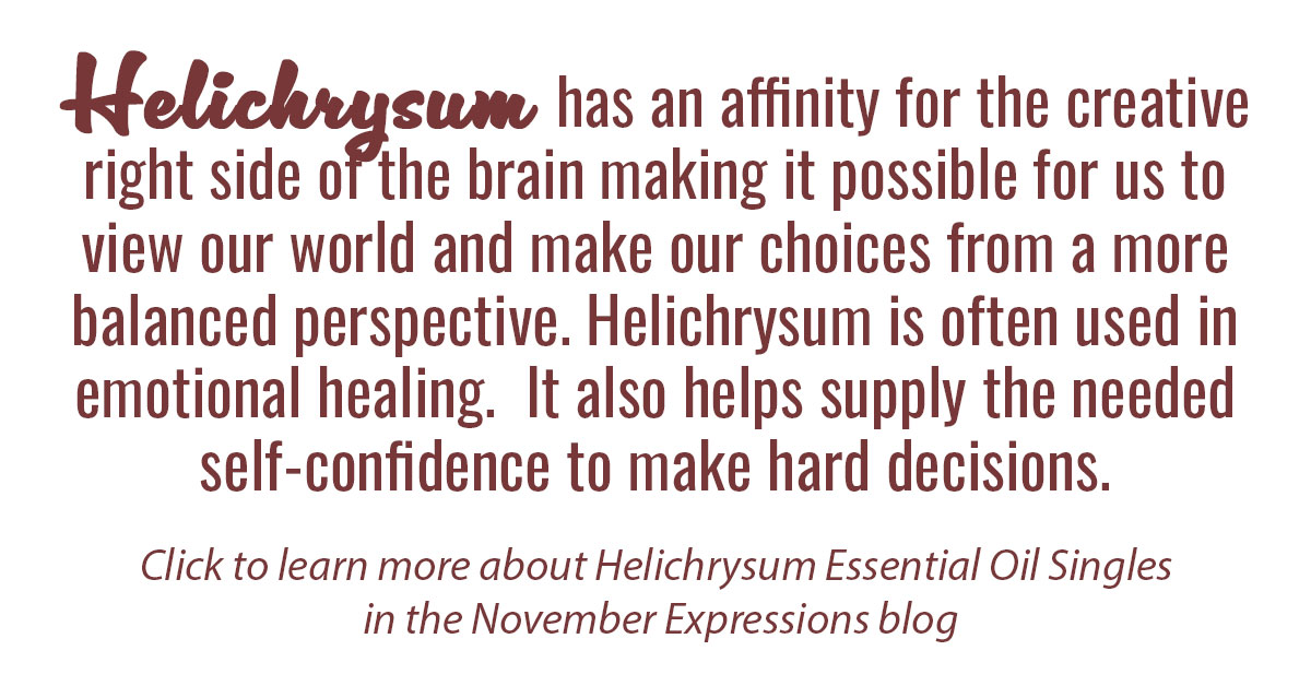 Helichrysum Essential Oil Singles Info