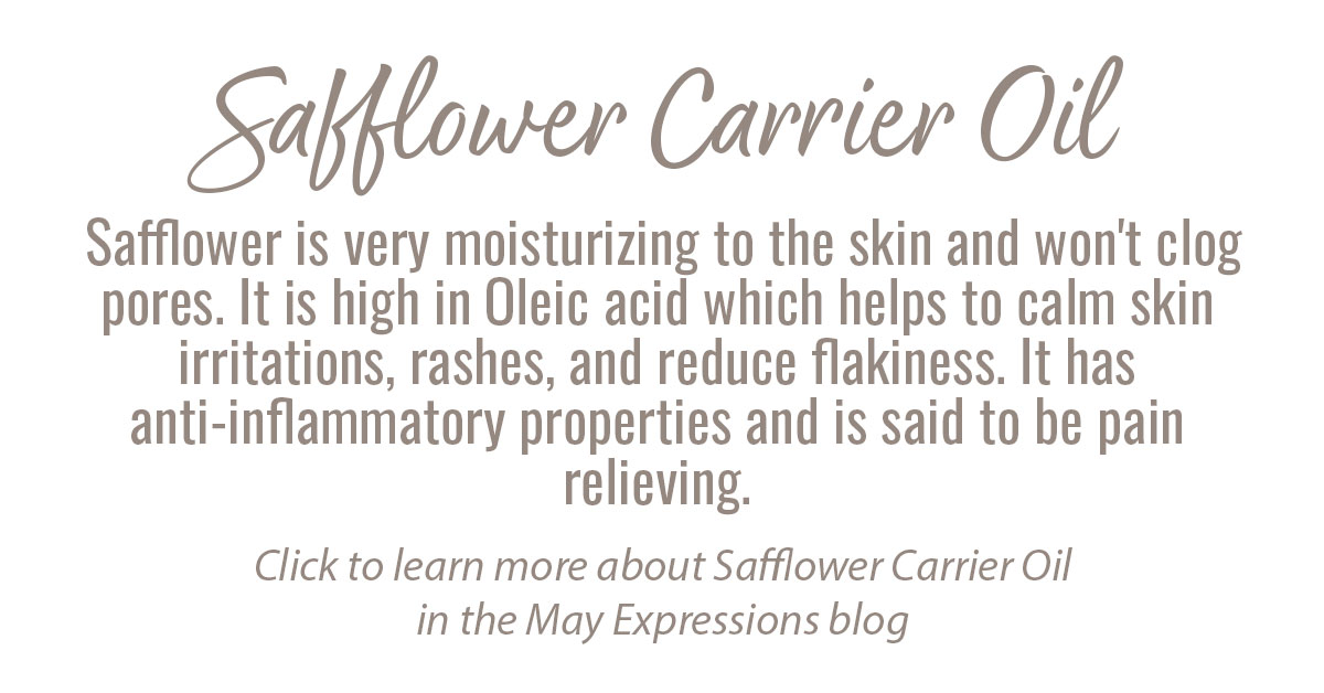New Safflower Carrier Oil Info